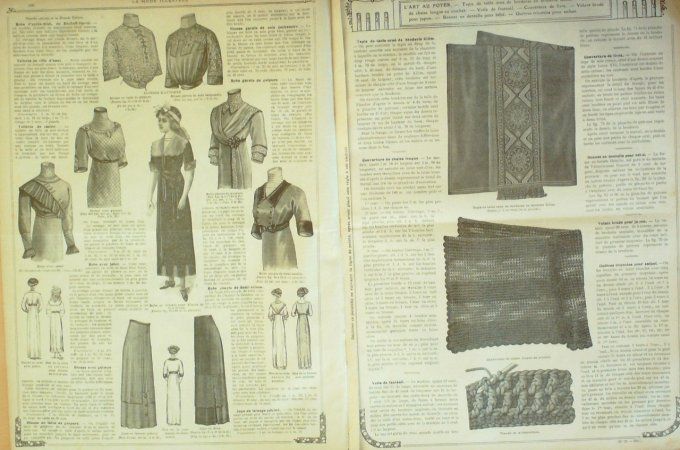 Journal Mode illustrée 1911 # 32 Robes & jupes