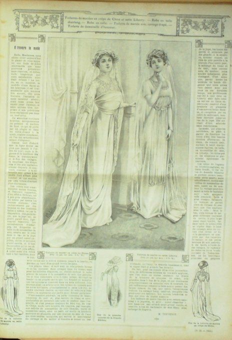 Journal Mode illustrée 1910 # 32 Robe d'intérieurs & blouses