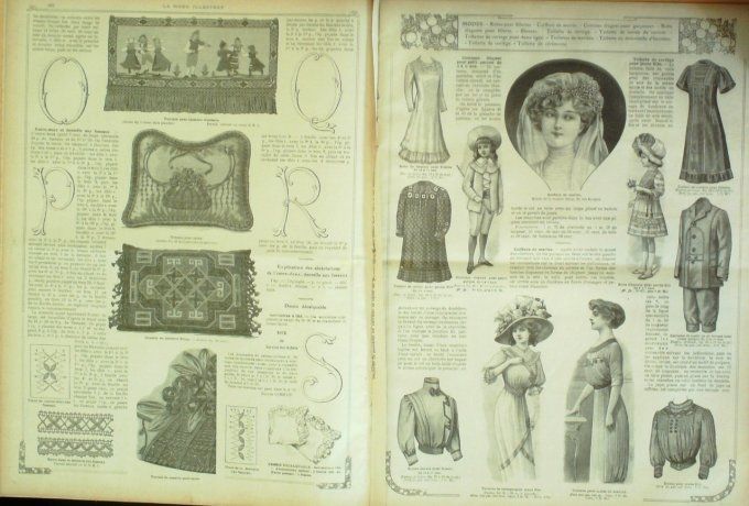 Journal Mode illustrée 1910 # 32 Robe d'intérieurs & blouses