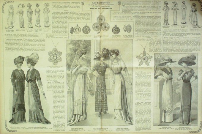 Journal Mode illustrée 1910 # 32 Robe d'intérieurs & blouses