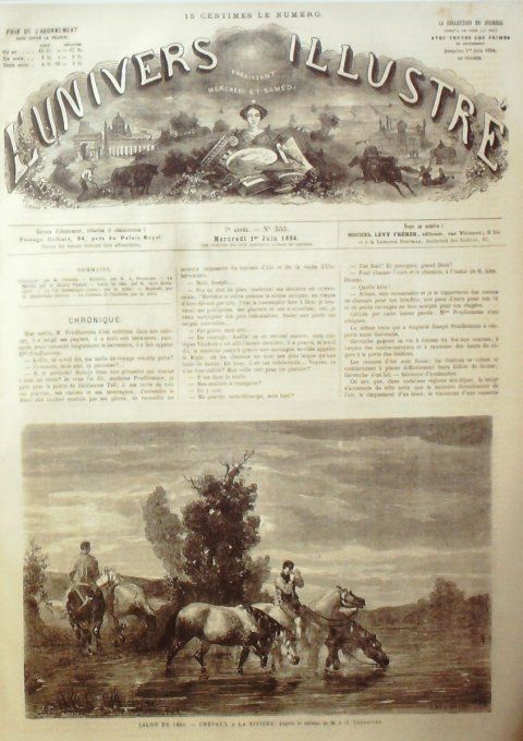 L'Univers illustré 1864 n° 333 Senlise (60) oeuvres Raphaël Ferrières (77)