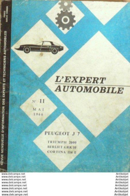 Revue Technique Automobile Peugeot J7 Triumph Berliet GRK10 Cortina 114E étude #11