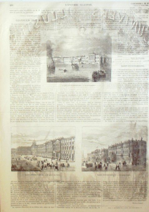 L'Univers illustré 1864 # 339 Russie St-Pétersbourg Australie Melbourne Fitzroy AngleterreLeicester