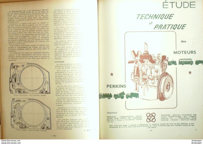 Revue Technique Automobile Moteurs Perkins P3 P4 P6 Poids lourds 108#1955