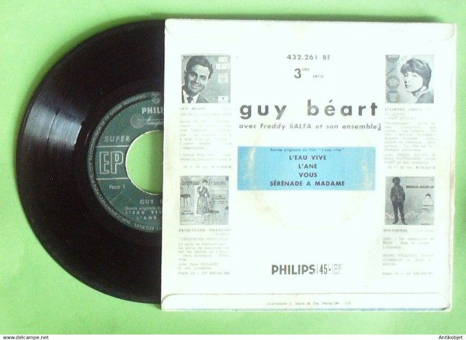 Béart Guy 45T EP L'eau vive 1 1958