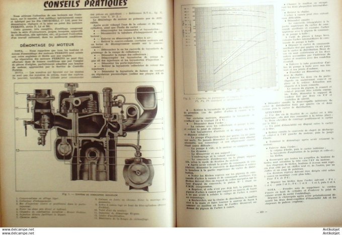 Revue Technique Automobile Moteurs Perkins P3 P4 P6 Poids lourds 108#1955