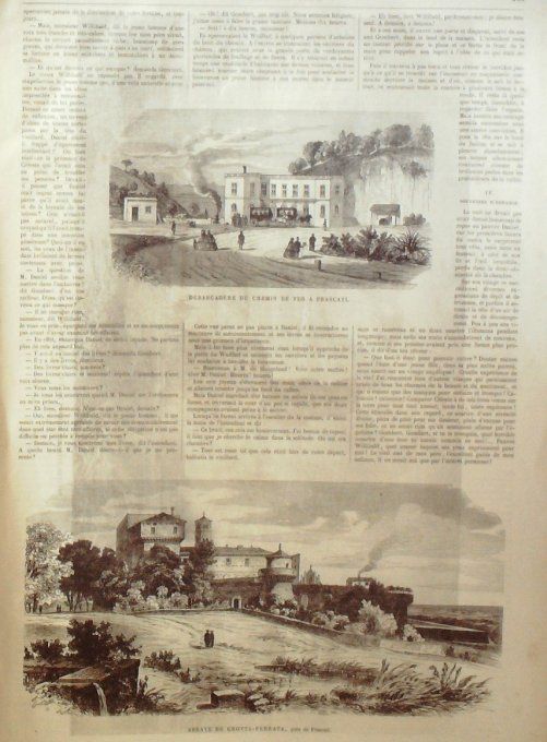 L'Univers illustré 1863 # 341 Egypte Thèbes Memnon Frascali Grotta-Ferratales Manolas