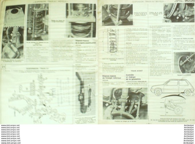 Revue Technique Automobile Renault 5 Citroën Gsa Mazda 323 Honda prélude  #464