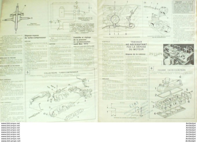 Revue Technique Automobile Renault 5 Citroën Gsa Mazda 323 Honda prélude  #464