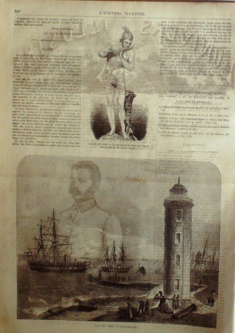 L'Univers illustré 1864 # 344 Boulogne/mer (62) Helogoland Italie Suse Mont-Cenis