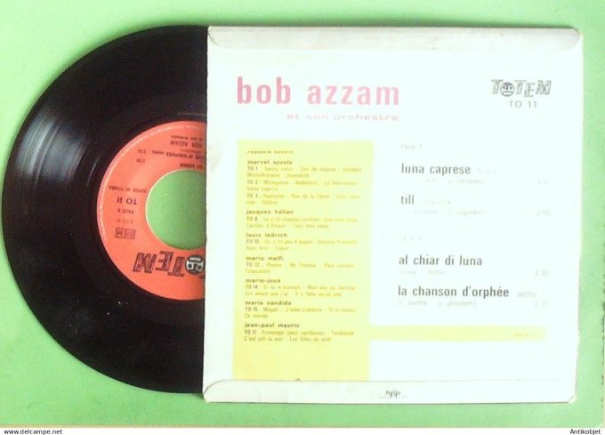 Azzam Bob 45T EP Luna caprese 1960