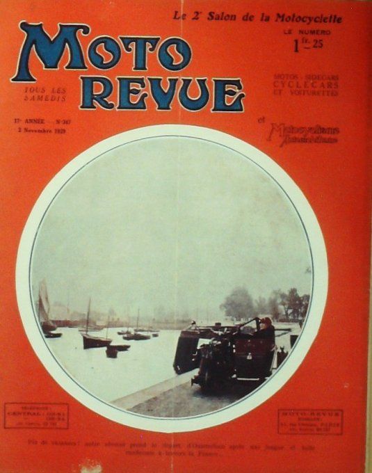 Moto Revue 1929 n° 347 René Gillet 350 Keller 400 Cerreti FN 500 Gnome Rhône 310