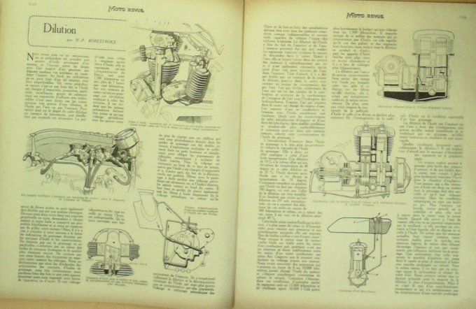 Moto Revue 1929 n° 347 René Gillet 350 Keller 400 Cerreti FN 500 Gnome Rhône 310