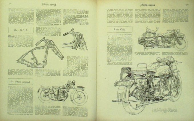 Moto Revue 1929 n° 347 René Gillet 350 Keller 400 Cerreti FN 500 Gnome Rhône 310