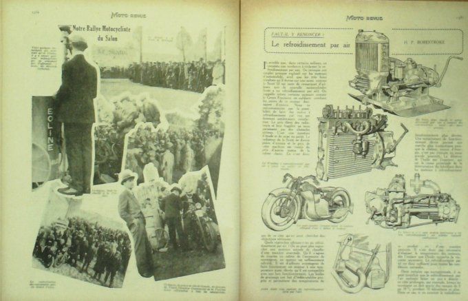 Moto Revue 1929 n° 348 Terrot & Monet Goyon 350cm sidecar moto sacoche Bernardet