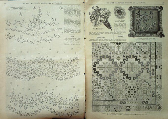 Journal Mode illustrée 1891 # 34 Robes mousseline & lainage