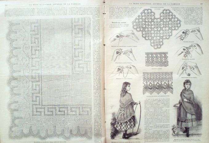 Journal Mode illustrée 1893 # 34 Robe d'été en foulard