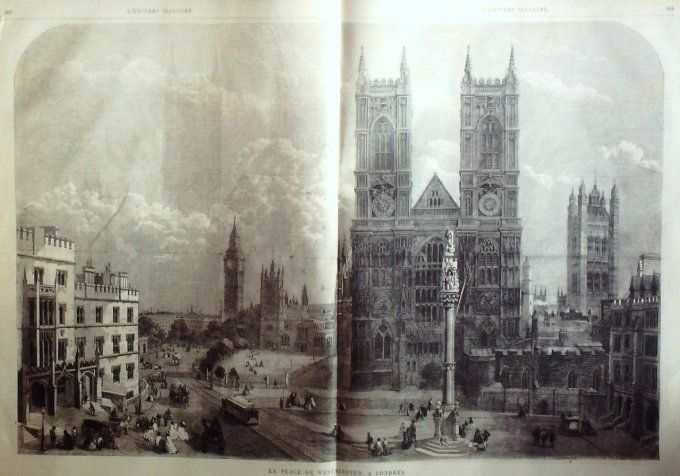 L'Univers illustré 1864 # 352 Tunis Londres Westminster Cathédrale