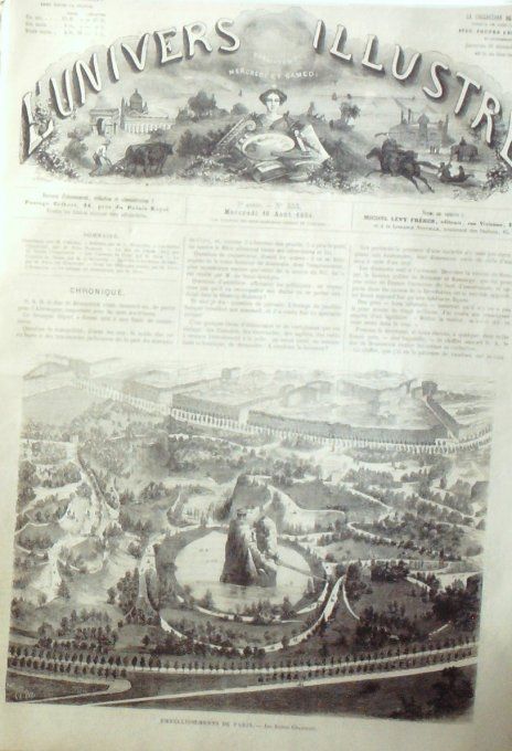 L'Univers illustré 1864 # 353 Bourgmestre Angleterre Bath Nigéria Sorcier Cafre