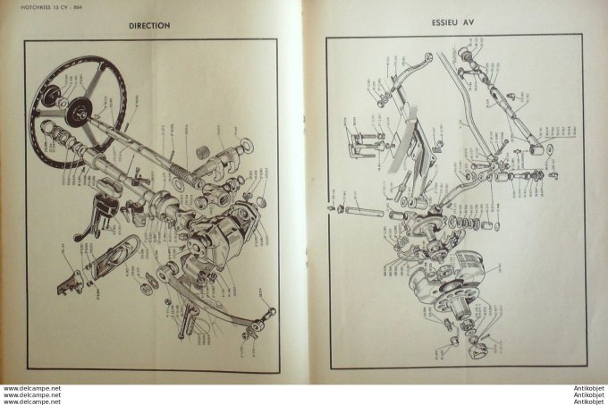 Revue Technique Automobile Hotchkiss 13cv 864 Disques Rétroflex 31#1948