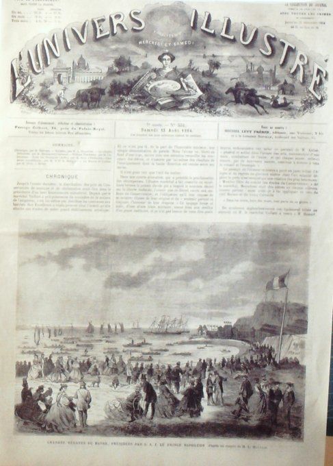 L'Univers illustré 1864 # 354 Le Havre (76) ;Madagascar Ambatomanga Wartburg Luther    