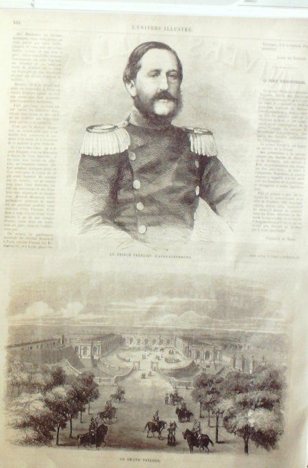 L'Univers illustré 1864 # 357 Frédéric d'Augustenbourg Roi d'Espagne à Versailles