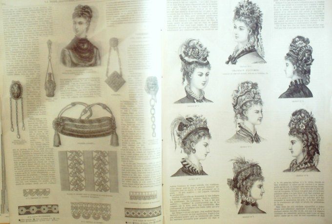 Journal Mode illustrée 1874 # 35 Robes d'intérieur & sicilienne