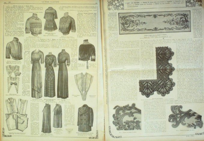 Journal Mode illustrée 1911 # 35 Robes de réunion & dîners