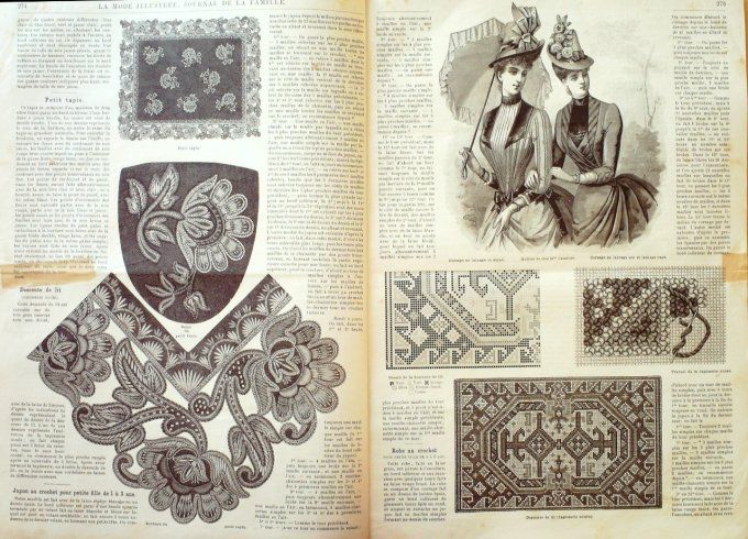 Journal Mode illustrée 1886 # 35 Robes fillettes