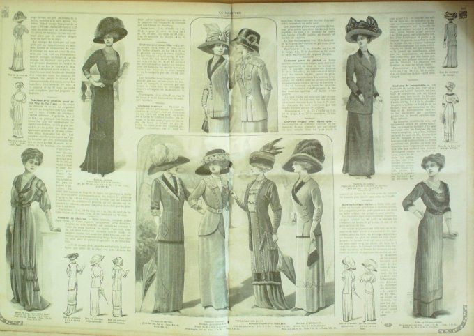 Journal Mode illustrée 1910 # 35 Robe d'intérieur