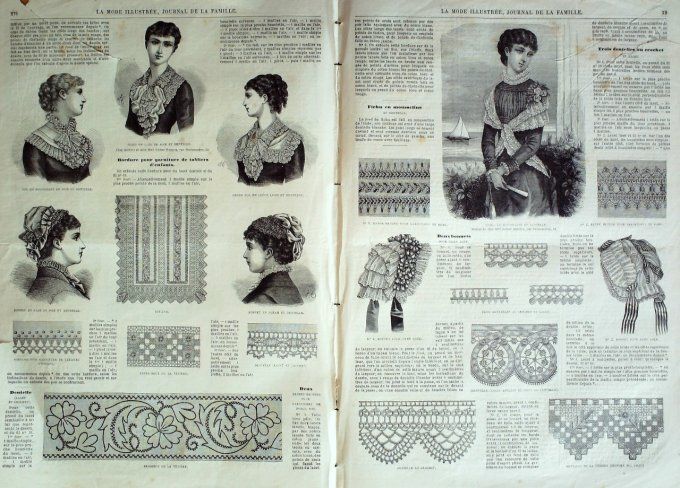 Journal Mode illustrée 1881 # 35 Robe mousseline de soie