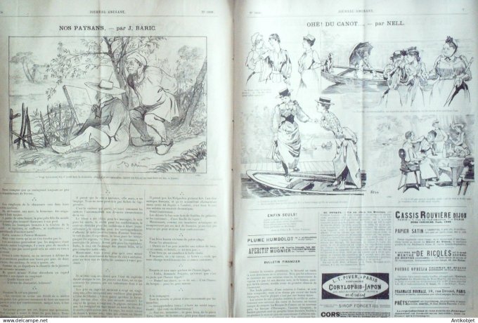 Le Journal Amusant 1891 n°1820 Psychoth érapie l'instruction d' ét é je devins Amiral