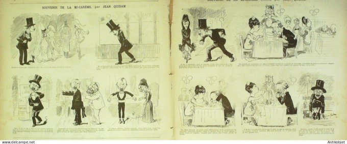 La Caricature 1880 n°  13 Jean de Nivelle Richard Wagner Robida Draner Morland Quidam