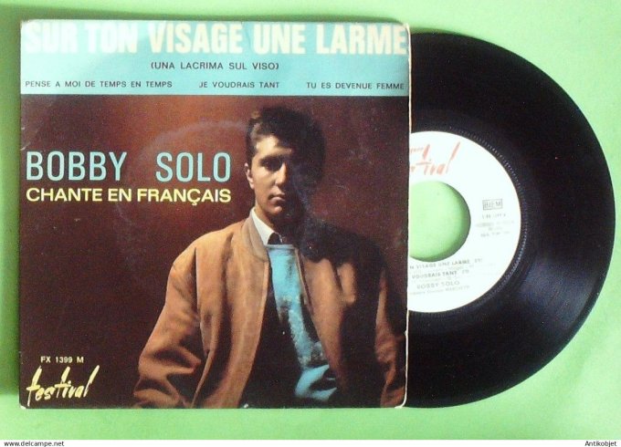 Solo Bobby 45T EP Sur ton visage une larme 1964