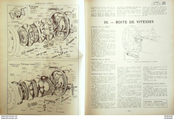 Revue Technique Automobile Ford Taunus camions Citroën T45 T55 123#1956