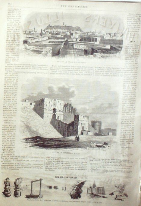 L'Univers illustré 1864 n° 368 Belgique Namur Schwalbach Syrie OUganda Roi MtsesaAlep