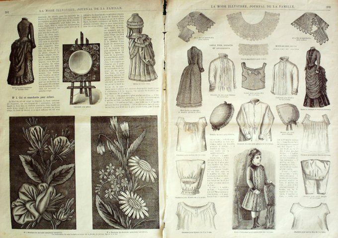 Journal Mode illustrée 1883 # 36 Roves en taffetas & voile