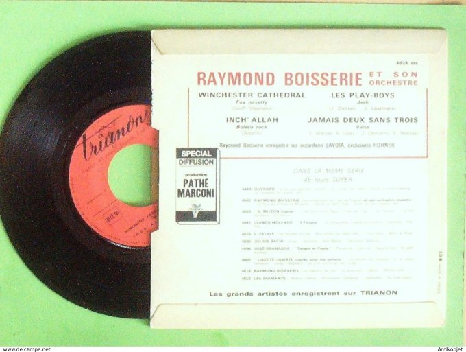 Boisserie Raymond 45T EP Winhester Cathedral 1962