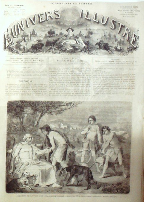 L'Univers illustré 1864 n° 373 Suisse Neuchatel Doubs Glaris Drouyn de l'Huys      