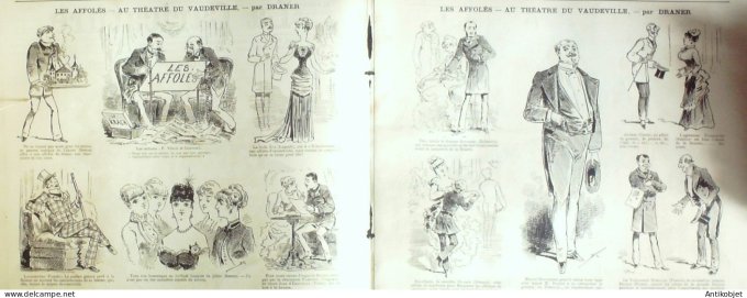 La Caricature 1883 n°201 Modes Robida Vaudeville Draner loys Trock