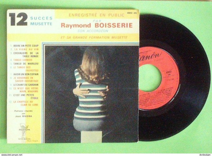 Boisserie Raymond 45T EP Tango chinois Chant du Gardian 1957