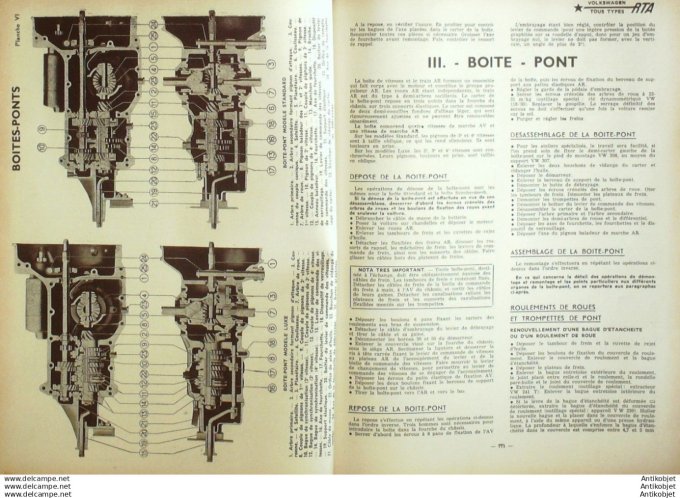 Revue Technique Automobile Volkswagen tous types Peugeot 203 116#1955