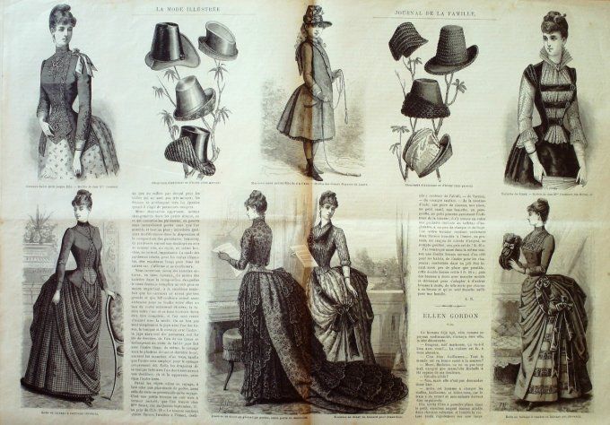 Journal Mode illustrée 1886 # 37 Jaquette &manteau jeune fille