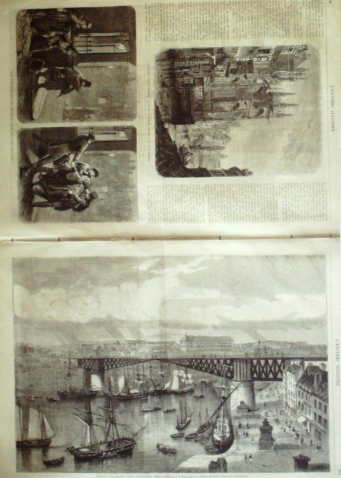 L'Univers illustré 1864 n° 384 Adelina Patti Brest (29) Caen (50) Londres