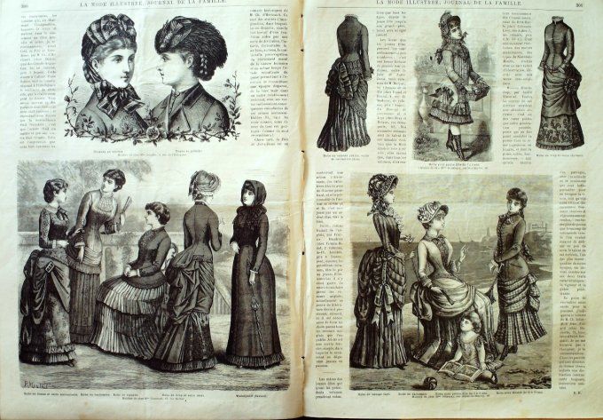 Journal Mode illustrée 1882 # 38 Veste en drap