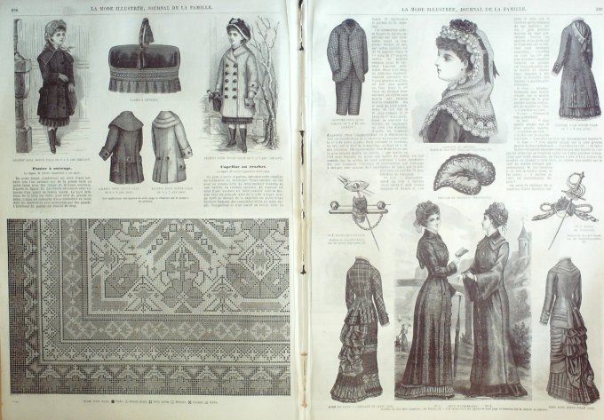 Journal Mode illustrée 1880 # 38 Paletit & costumes enfants