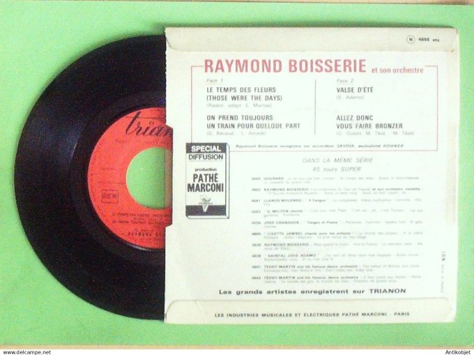 Boisserie Raymond 45T EP Those were the days 1965