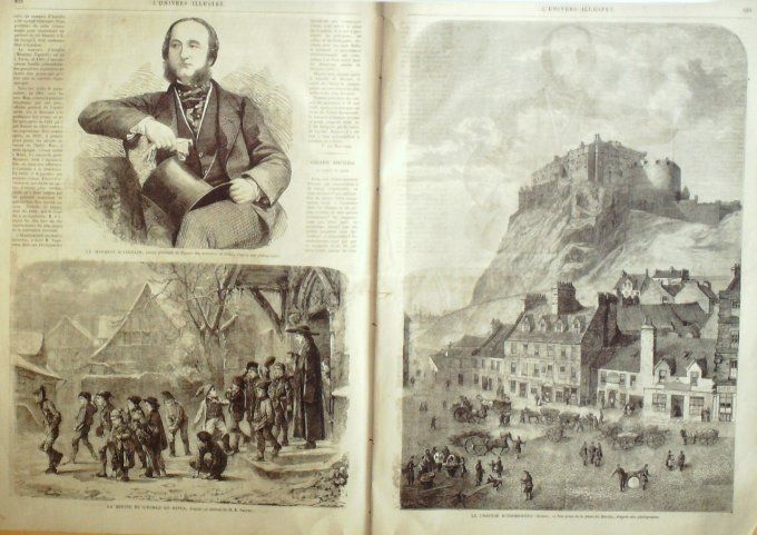 L'Univers illustré 1864 n° 393 Suisse Genève Autriche Vienne place Belvédère St-Etienne