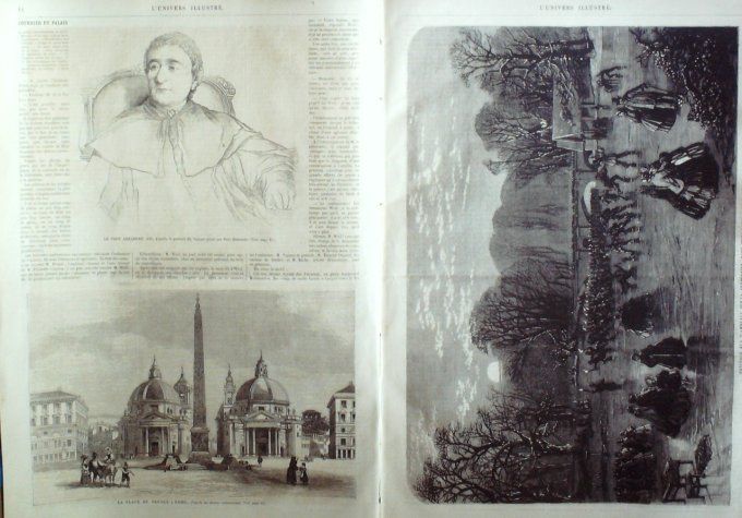 L'Univers illustré 1865 # 396 Italie Naples Rome Jérusalem Londres Hyde-Park 