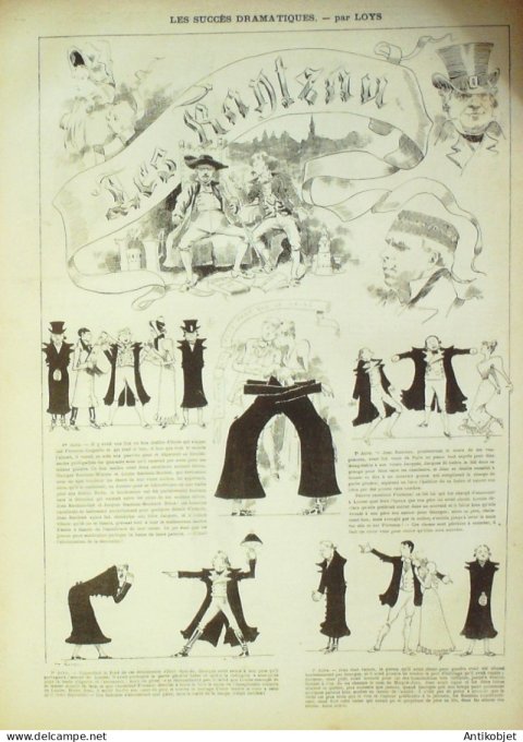 La Caricature 1882 n°122 Tableau vie militaire DranerLoys Draner Trock